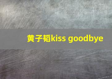 黄子韬kiss goodbye